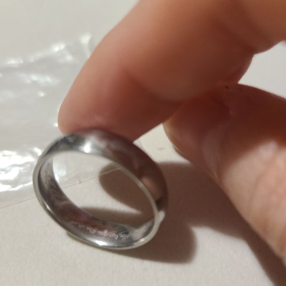 Stainless Steel Band Ring Silver - Picture 3 of 5